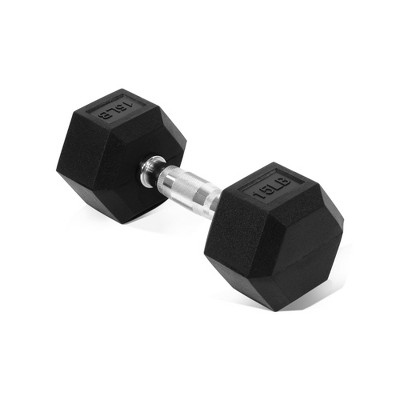 Sapphtopaz Rubber Coated Hex Dumbbell, Dumbbell Set with Non-Slip Grips for Exercise, Muscle Toning, Space-saving Home Gym Strength Training Dumbbells