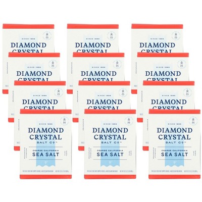 Diamond Crystal Coarse Sea Salt Box - Case of 12/2 lb