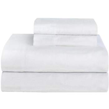 Pointehaven Ultra Soft 100% Cotton Solid Flannel Sheet Set