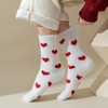 Anna-Kaci Women's 6pk Fuzzy Heart Socks - Plush Mid-Calf Socks for Cozy Lounging & Casual Wear - 2 of 3