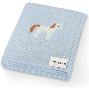 100% Luxury Cotton Soft Knit Swaddle Baby Blanket for Blanket for Newborns and Infants Boys and Girls - 1 of 4