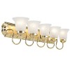 Livex Lighting Riviera 5 - Light Vanity in  Polished Brass - 3 of 4