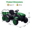 12V Kids Ride On Tractor Toys with Trailer, Kids Electric Vehicles Toy Tractor with Remote Control, 35W Dual Motors Ride on Cars with 6 Wheels, Kids Ride On Toys for Boys Girls - 2 of 4