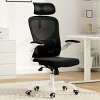 Racxily Ergonomic Office Chair, Home Office Desk Chair with Headrest, High Back Computer Chair with Armrests and Adjustable Lumbar Support - 3 of 4