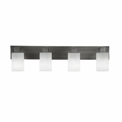 Toltec Lighting Apollo 2 - Light Vanity in  Graphite with 4" White Muslin Shade