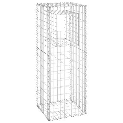vidaXL Gabion Basket Post 19.7"x19.7"x55.1" Iron