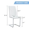 NicBex PU Leather Dining Chairs Set of 4,Modern Upholstered Armless Kitchen Chair with High Back and Sturdy Legs for Dining Room,Kitchen - 3 of 4
