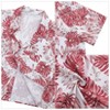 Halloween Men's Floral Print Button-Down Shirt Men's Hawaiian Floral Shirts Tropical Holiday Beach Shirt - 4 of 4