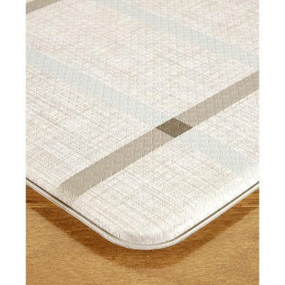 Beige Geometric Memory Foam Anti-Fatigue Mat, 18" x 39"