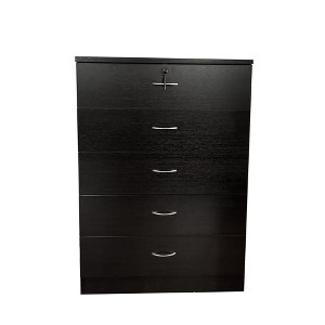 NicBex Modern 5-Drawer Storage Chest Large Capacity Dresser with Smooth Metal Glides and Handle, Space-Saving Vertical Cabinet for Bedroom - 1 of 4