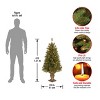 National Tree Company 4 ft. Atlanta Spruce Entrance Tree with Clear Lights - 4 of 4