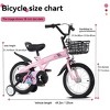 AENKYO 16/18 Inch Spider Man Kids Bike with Training Wheels, Easy to assemble Children's Bicycle with Basket for Boys & Girls - 3 of 4