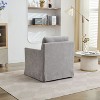 CAVINAS 29.92'' Swivel Accent Chair, 360-Degree Rotating Armchair with Skirted Base and Removable Cushion - 3 of 4
