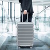 KWPZQEB Hardside Checked Suitcase Set, Lightweight ABS Hard Shell Travel Luggage with Spinner Wheels & TSA Approved Lock, Carry on Luggage,20"/24"/28" - 4 of 4