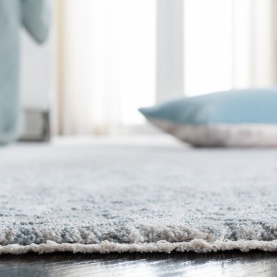 Valencia Blue Hand-Knotted Synthetic 4' x 6' Area Rug