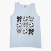Simply Sage Market Soccer Ball Bows Garment Dyed Tank - 3 of 4