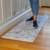FloorPops 1'8"x5' Aegean Anti-Fatigue Comfort Long Floor Mat Gray: Skid-Resistant PVC Marble Pattern Indoor Use - 3 of 4