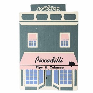 Cat's Meow Village 5.0 Inch Piccadilli Pipe & Tobacco Shop Everyday Building , Series Viii Milford Ohio (1PC) - 1 of 4