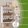 Shoe Storage Cabinet with 2 Flip Drawers And A Drawer, Entryway Cabinet , Space-Saving Narrow Shoe Rack for Entryway, Hallway, Front Door - 4 of 4