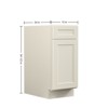 Kitchen Base Cabinet, Unassembled Cabinet with Adjustable Shelf without Top - 3 of 4