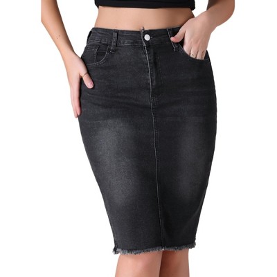 High waisted jean skirt quotes best sale