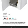Caskvalley Modern Bathroom Vanity with Straight Fluted Design - Sink Included - 3 of 4