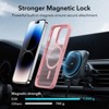 BONGEEK HaloLock iPhone 14 Pro Case - MagSafe Compatible, Military-Grade Shockproof & Yellowing Resistant, Classic Hybrid Frosted Magnetic -Pink - 3 of 4