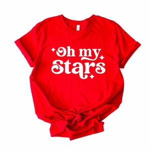 Simply Sage Market Oh My Stars Bold Short Sleeve Tee - 2XL - Red - 1 of 4