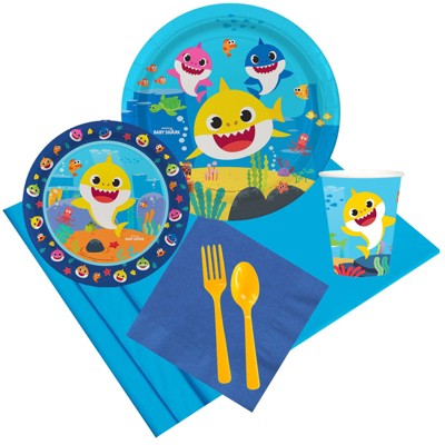 Birthday Express Baby Shark Party Pack - Serves 8 Guests