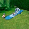 Pool Central 196" Inflatable 1-Person "Ice Breaker" Inflatable Ground Level Water Slide - Blue/White - image 2 of 4