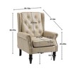 NicBex Accent Chair with Sturdy Wood Legs,Lounge Chair with Wood Frame,Modern Arm Chair for Bedroom,Reading Room - 3 of 4