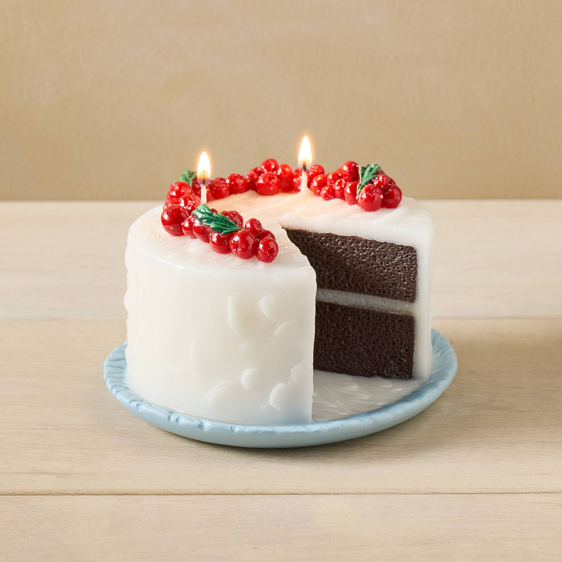 John Derian for Target 2 Wicks Cake on Platter Candle