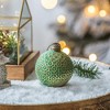 Whisen D3.9" Christmas Ball Ornaments, Glass Decorative Hanging Ball Christmas Tree Ornaments, Set of 6 - 4 of 4