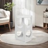 FURNIinspire Pet Beds Pet Furniture, Hollow Design Multifunctional Double Layer Cat Station, Cat Bed Cat House Cat Nest, White, 18.78"*18.78"*27.56" - 2 of 4