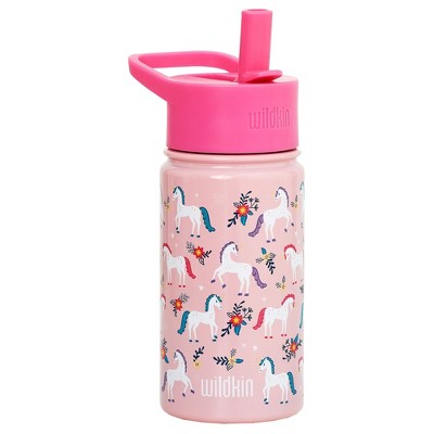 Wildkin Kids 14 Oz Stainless Steel Insulated Water Bottle (magical ...