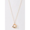 Slickblue Women's Necklace, Gold Chain with Shell Pendant and White Pearl Detail, Stylish Beach-Inspired Look, 18" - 2 of 3