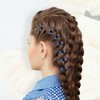 Unique Bargains Girl's Metal Rhinestone Mini Floral Hair Claw Clip 12 Pcs - 2 of 4