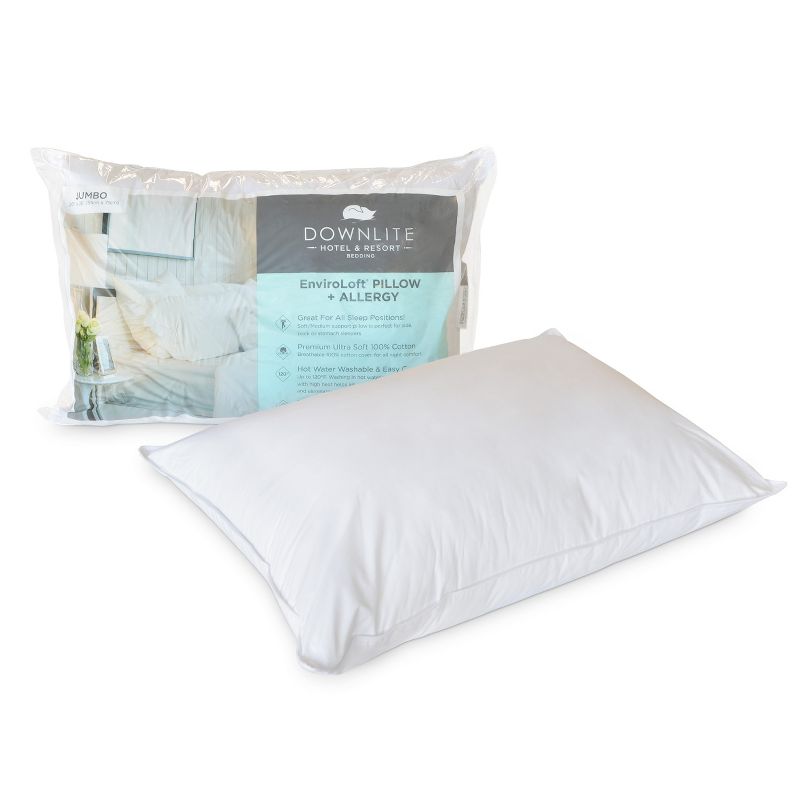 Downlite Hotel & Resort Medium Density 230 TC EnviroLoft AAFA Certified Down Alternative Allergen Pillow, 1 of 7