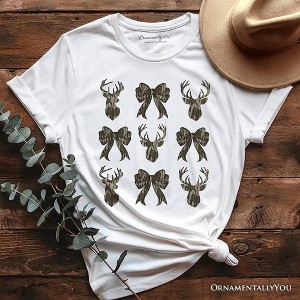 Coquette Deer Hunt T-Shirt, Camo Woodland Hunting Tee | OrnamentallyYou - 1 of 4