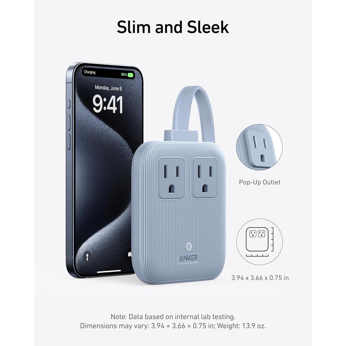 Anker Travel Power Strip, Anker Nano 67W Max 6-in-1 USB C Charger - thumbnail 9