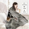 Wikineon Schnauzer Flannel Blankets Cozy Blanket Super Soft Cozy Warm Puppy Dog Throw Blanket For Couch Sofa Office Cute Schnauzer Gifts 75x100cm - 4 of 4