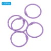 Unique Bargains Metal Anti-Rust Round Binder Rings for Key Chain Scrapbooks 10 Pcs - 3 of 4