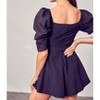 Women's Wrap Front Side Tie Romper - DO+BE - 3 of 3
