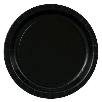 48ct Black Dessert Plate