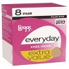 Legg's Women's Extended Size Everyday 8pk Knee Highs - One Size Fits Most - 2 of 2