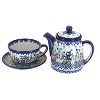 Blue Rose Polish Pottery 380 Vena Tea for One - 2 of 2