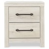 Cambeck Nightstand White - Signature Design by Ashley: Industrial Style Bedside Table with USB Ports & Storage - image 4 of 4