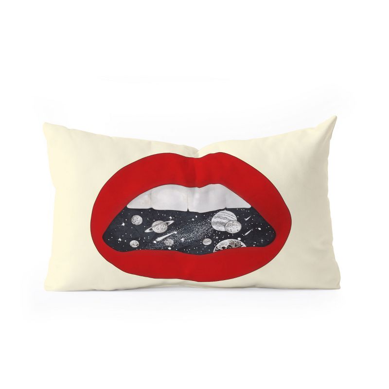 Nadja Space Oblong Throw Pillow - Society6, 1 of 3
