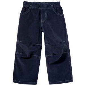 City Threads Boys/Kids Soft Stretch Corduroy Pants with Knee Articulation - USA-Made - Contrast Stitch - 1 of 4