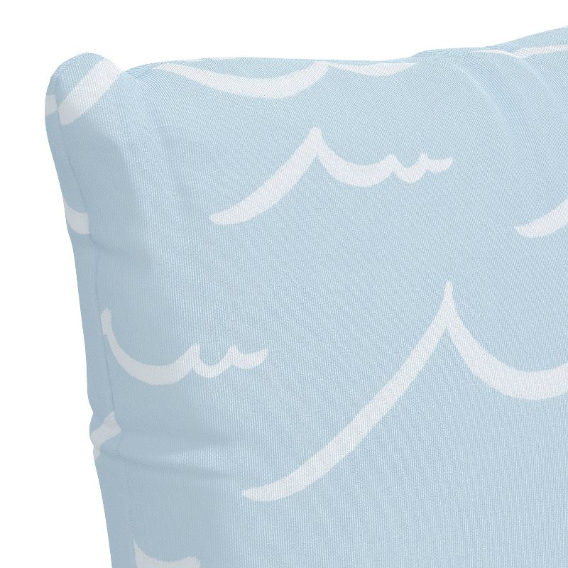 18&#34;x18&#34; Polyester Surfside Print Square Throw Pillow Light Blue - Skyline Furniture, 4 of 6